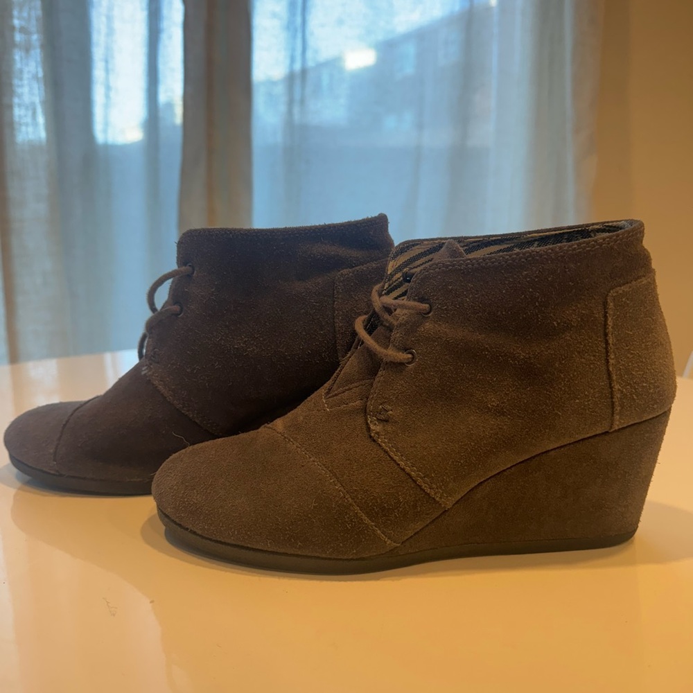Tom’s Wedge Ankle Bootie